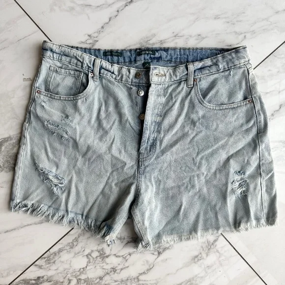 Wild Fable Super High Rise Cut-off Denim Shorts 16 - Picture 3 of 6